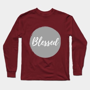 "Blessed" Design Long Sleeve T-Shirt